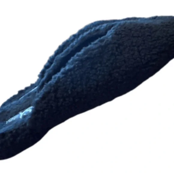 Yosi Samra Jessy Faux Shearling Mule Black Fuzzy Slippers - Picture 3 of 14